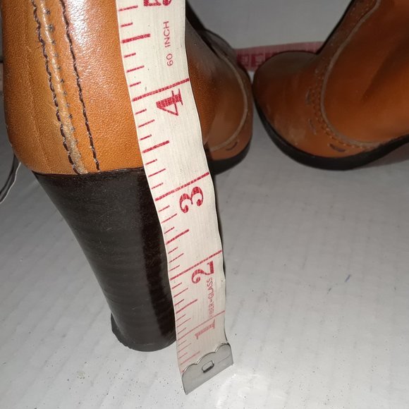 Leather Boots Size 7 Made in Italy 3.5 in Heel - Picture 6 of 8